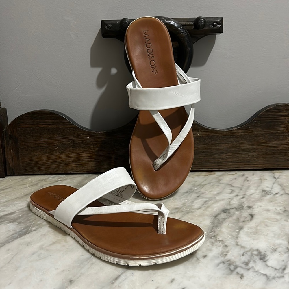 Madison Giselle Leather Strap Sandals